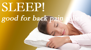 Dr. Butwell presents research that says good sleep helps keep back pain at bay. 