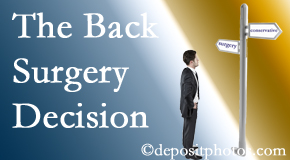 Georgetown back surgery for a disc herniation is an option to be carefully studied before a decision is made to proceed. 