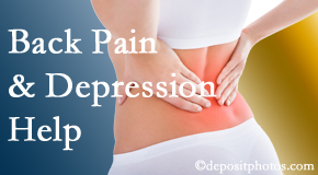 Georgetown depression that accompanies chronic back pain often resolves with our chiropractic treatment plan’s Cox® Technic Flexion Distraction and Decompression.