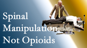 Chiropractic spinal manipulation at Dr. Butwell is worthwhile over opioids for back pain control.