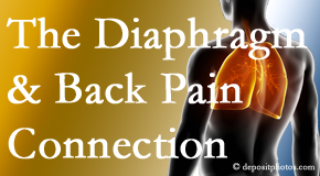 Dr. Butwell knows the relationship of the diaphragm to the body and spine and back pain. 