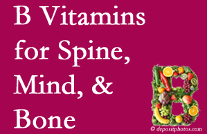 Georgetown bone, spine and mind benefit from B vitamin intake and exercise.