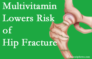Georgetown hip fracture risk is reduced by multivitamin supplementation. 