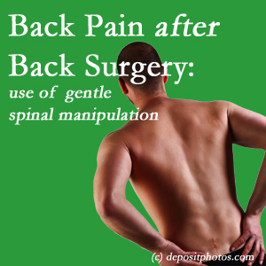picture of a Georgetown spinal manipulation for back pain after back surgery