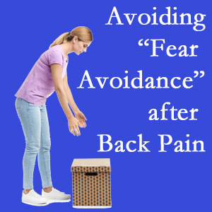 Georgetown chiropractic care encourages back pain patients to not give into the urge to avoid normal spine motion once they are through their pain.