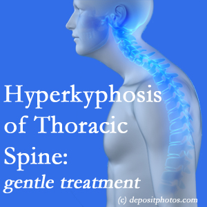1 The Georgetown chiropractic care of hyperkyphotic curves in the [thoracic spine in older people responds nicely to gentle chiropractic distraction care. 